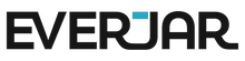 Logo with the word 'EVERJAR' in bold black letters.